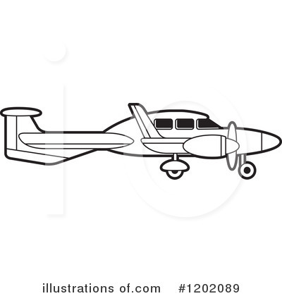 Royalty-Free (RF) Airplane Clipart Illustration by Lal Perera - Stock Sample #1202089