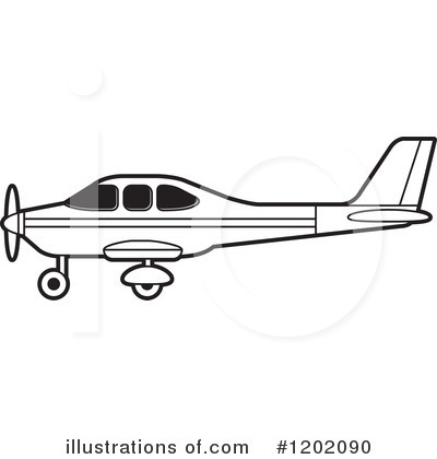 Royalty-Free (RF) Airplane Clipart Illustration by Lal Perera - Stock Sample #1202090