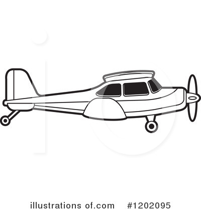 Royalty-Free (RF) Airplane Clipart Illustration by Lal Perera - Stock Sample #1202095