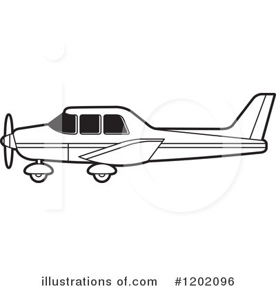 Royalty-Free (RF) Airplane Clipart Illustration by Lal Perera - Stock Sample #1202096
