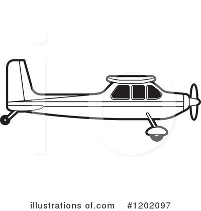 Royalty-Free (RF) Airplane Clipart Illustration by Lal Perera - Stock Sample #1202097