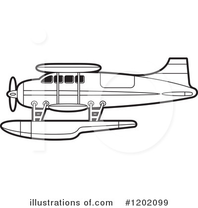 Royalty-Free (RF) Airplane Clipart Illustration by Lal Perera - Stock Sample #1202099
