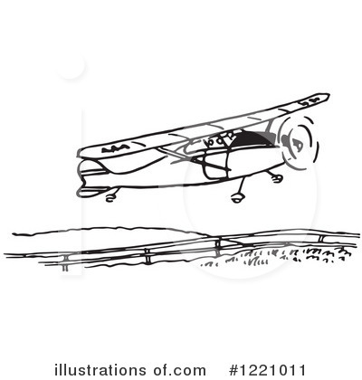 Royalty-Free (RF) Airplane Clipart Illustration by Picsburg - Stock Sample #1221011