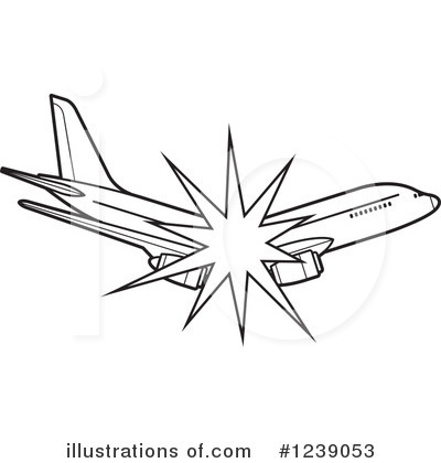 Royalty-Free (RF) Airplane Clipart Illustration by Lal Perera - Stock Sample #1239053