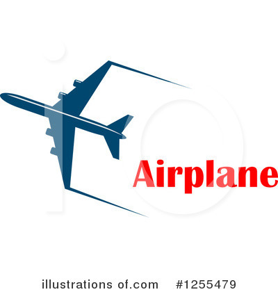 Royalty-Free (RF) Airplane Clipart Illustration by Vector Tradition SM - Stock Sample #1255479