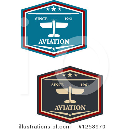 Royalty-Free (RF) Airplane Clipart Illustration by Vector Tradition SM - Stock Sample #1258970