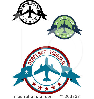 Royalty-Free (RF) Airplane Clipart Illustration by Vector Tradition SM - Stock Sample #1263737