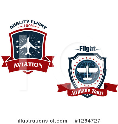 Royalty-Free (RF) Airplane Clipart Illustration by Vector Tradition SM - Stock Sample #1264727