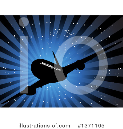 Royalty-Free (RF) Airplane Clipart Illustration by elaineitalia - Stock Sample #1371105