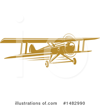 Royalty-Free (RF) Airplane Clipart Illustration by Vector Tradition SM - Stock Sample #1482990