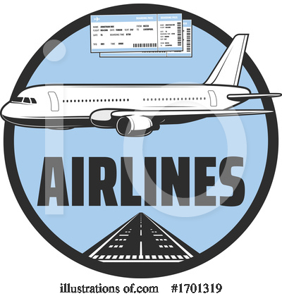 Royalty-Free (RF) Airplane Clipart Illustration by Vector Tradition SM - Stock Sample #1701319