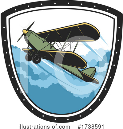 Royalty-Free (RF) Airplane Clipart Illustration by Vector Tradition SM - Stock Sample #1738591