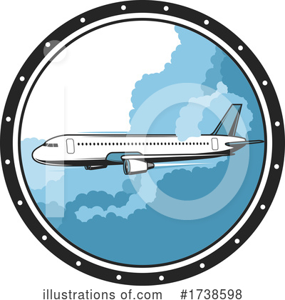Royalty-Free (RF) Airplane Clipart Illustration by Vector Tradition SM - Stock Sample #1738598