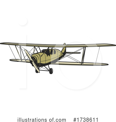 Royalty-Free (RF) Airplane Clipart Illustration by Vector Tradition SM - Stock Sample #1738611