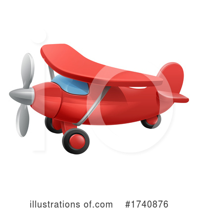 Royalty-Free (RF) Airplane Clipart Illustration by AtStockIllustration - Stock Sample #1740876