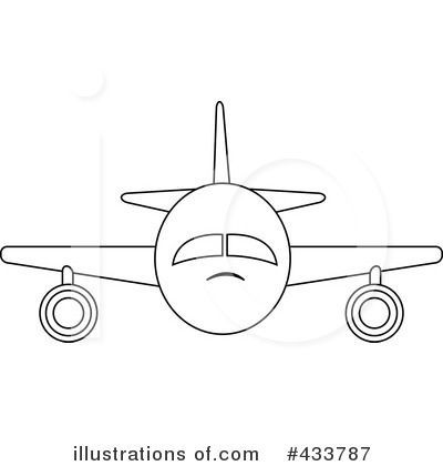 Royalty-Free (RF) Airplane Clipart Illustration by Pams Clipart - Stock Sample #433787