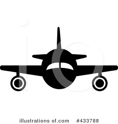 Royalty-Free (RF) Airplane Clipart Illustration by Pams Clipart - Stock Sample #433788
