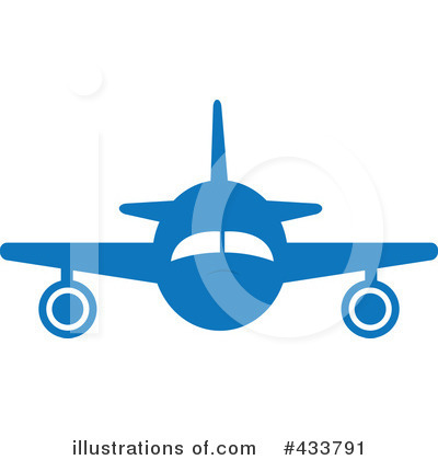 Royalty-Free (RF) Airplane Clipart Illustration by Pams Clipart - Stock Sample #433791