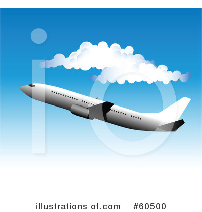 Royalty-Free (RF) Airplane Clipart Illustration by TA Images - Stock Sample #60500