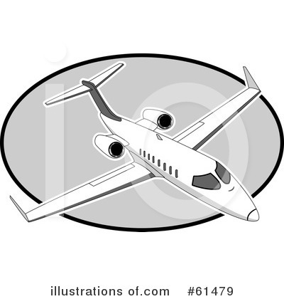 Royalty-Free (RF) Airplane Clipart Illustration by r formidable - Stock Sample #61479