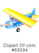 Airplane Clipart #63034 by AtStockIllustration