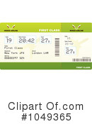 Airplane Ticket Clipart #1049365 by michaeltravers