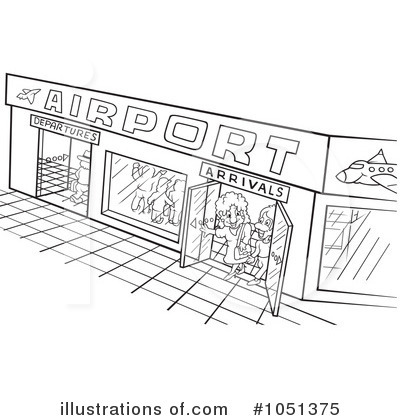 Royalty-Free (RF) Airport Clipart Illustration by dero - Stock Sample #1051375