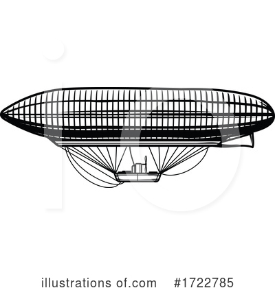 Royalty-Free (RF) Airship Clipart Illustration by Vector Tradition SM - Stock Sample #1722785
