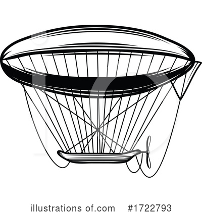 Royalty-Free (RF) Airship Clipart Illustration by Vector Tradition SM - Stock Sample #1722793