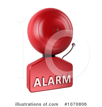Royalty-Free (RF) Alarm Bell Clipart Illustration by stockillustrations - Stock Sample #1070806