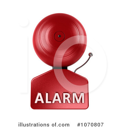 Royalty-Free (RF) Alarm Bell Clipart Illustration by stockillustrations - Stock Sample #1070807