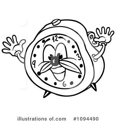 Royalty-Free (RF) Alarm Clock Clipart Illustration by dero - Stock Sample #1094490