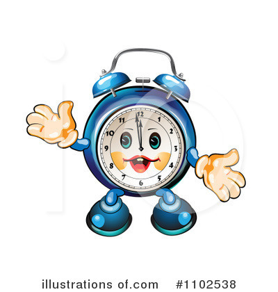 Royalty-Free (RF) Alarm Clock Clipart Illustration by merlinul - Stock Sample #1102538