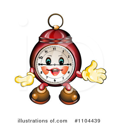 Royalty-Free (RF) Alarm Clock Clipart Illustration by merlinul - Stock Sample #1104439
