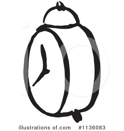Royalty-Free (RF) Alarm Clock Clipart Illustration by Picsburg - Stock Sample #1136083