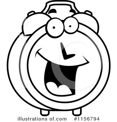 Royalty-Free (RF) Alarm Clock Clipart Illustration by Cory Thoman - Stock Sample #1156794