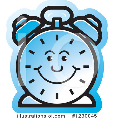 Royalty-Free (RF) Alarm Clock Clipart Illustration by Lal Perera - Stock Sample #1230045