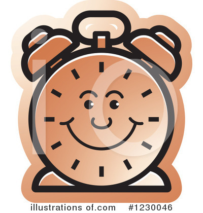 Royalty-Free (RF) Alarm Clock Clipart Illustration by Lal Perera - Stock Sample #1230046