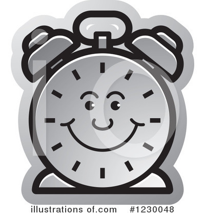 Royalty-Free (RF) Alarm Clock Clipart Illustration by Lal Perera - Stock Sample #1230048
