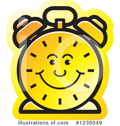Royalty-Free (RF) Alarm Clock Clipart Illustration by Lal Perera - Stock Sample #1230049