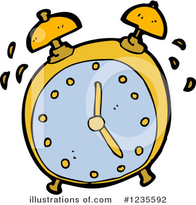 Royalty-Free (RF) Alarm Clock Clipart Illustration by lineartestpilot - Stock Sample #1235592