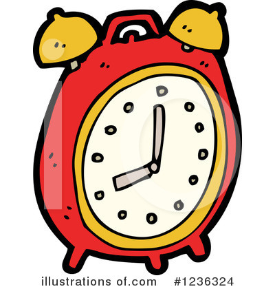Royalty-Free (RF) Alarm Clock Clipart Illustration by lineartestpilot - Stock Sample #1236324