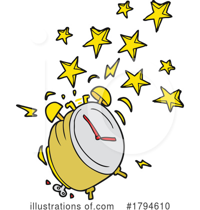Royalty-Free (RF) Alarm Clock Clipart Illustration by lineartestpilot - Stock Sample #1794610