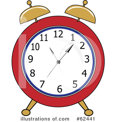 Royalty-Free (RF) Alarm Clock Clipart Illustration by Pams Clipart - Stock Sample #62441