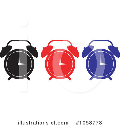 Royalty-Free (RF) Alarm Clocks Clipart Illustration by patrimonio - Stock Sample #1053773