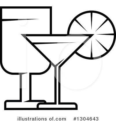 Wine Glass Clipart #1304643 by Vector Tradition SM