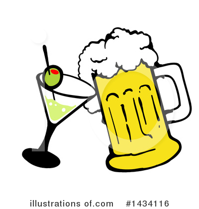 Royalty-Free (RF) Alcohol Clipart Illustration by LaffToon - Stock Sample #1434116