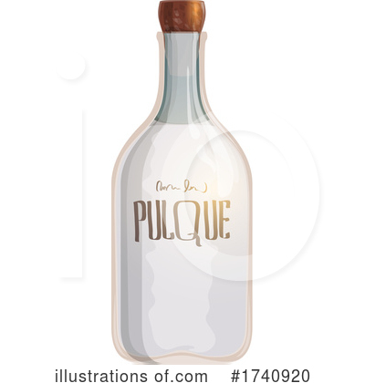 Alcohol Bottle Clipart #1740920 by Vector Tradition SM