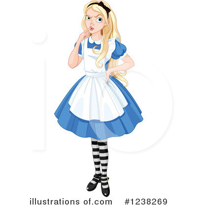 Royalty-Free (RF) Alice Clipart Illustration by Pushkin - Stock Sample #1238269