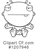 Alien Baby Clipart #1207946 by Cory Thoman